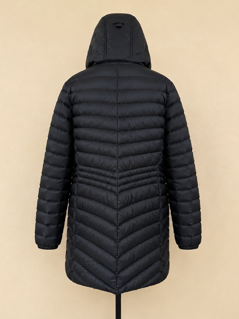 Lands’ End HyperDRY Hooded Down Puffer Coat Black Size 2X New With Tags! - Picture 5 of 10